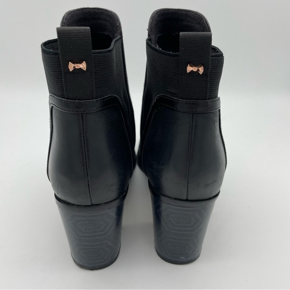 SOLD Ted Baker London Leihana black Ankle Leather boots, EU38.5 / Size 8 - Picture 5 of 16